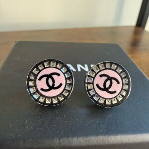 CHANEL Resin Pierced Earrings